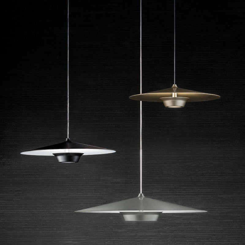 Archetype Pendant Light by Morosini, Finish: White, Black, Champagne, Platinum, Size: Small, Large,  | Casa Di Luce Lighting