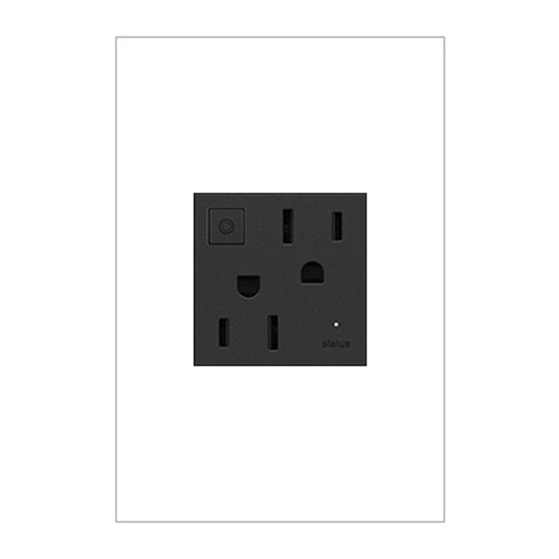 Adorne 15A Wi-Fi Ready Outlet by Legrand Adorne, Color: Graphite-Legrand Adorne, ,  | Casa Di Luce Lighting
