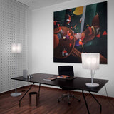 Logico Table Lamp by Artemide, Color: Grey, White, Tobacco-Artemide, Finish: Grey, Chrome,  | Casa Di Luce Lighting