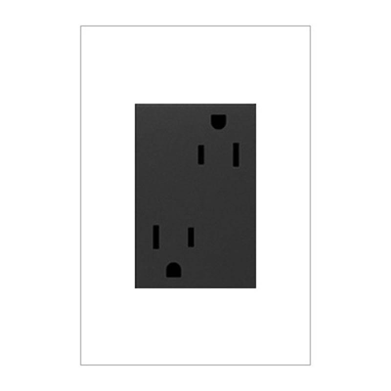 Adorne 15A Outlet-Plus-Size by Legrand Adorne, Color: Graphite, ,  | Casa Di Luce Lighting
