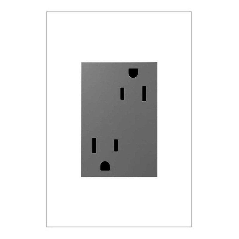 Adorne 15A Outlet-Plus-Size by Legrand Adorne, Color: Magnesium-Legrand Adorne, ,  | Casa Di Luce Lighting