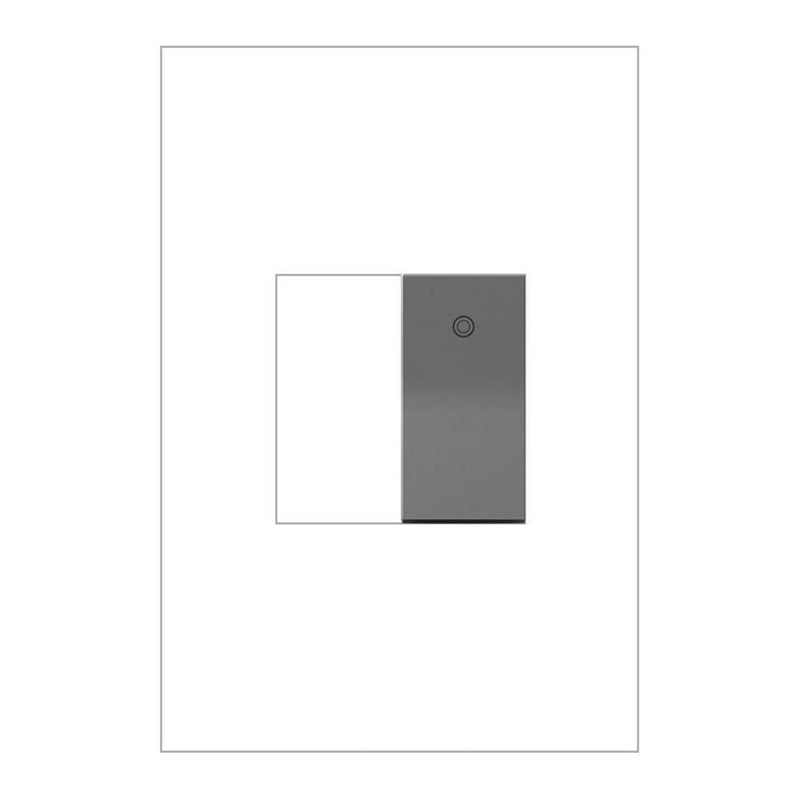 Adorne Paddle Switch - Half-Size by Legrand Adorne, Color: Magnesium-Legrand Adorne, ,  | Casa Di Luce Lighting