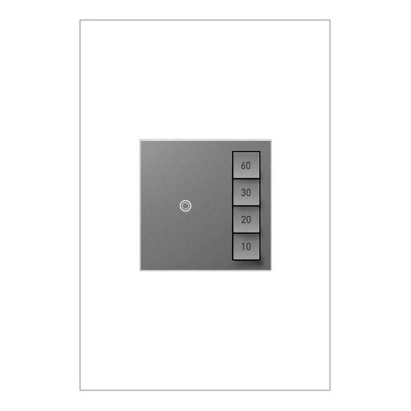 Adorne Timer Switch - Manual On-Timed Off by Legrand Adorne, Color: Magnesium-Legrand Adorne, ,  | Casa Di Luce Lighting