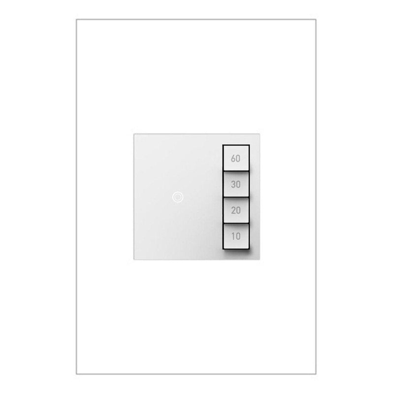 Adorne Timer Switch - Manual On-Timed Off by Legrand Adorne, Color: White, ,  | Casa Di Luce Lighting