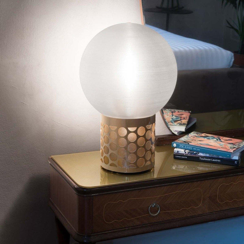 Atmosfera Table Lamp by Slamp, Color: Gold, Pewter, Size: Small, Medium,  | Casa Di Luce Lighting
