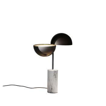 Elisabeth Table Lamp by Penta, Finish: Carrara Marble White-Penta, Glossy Black Nickel-Penta, Size: Small, Large,  | Casa Di Luce Lighting