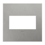 Adorne 2 Gang Cast Metal Wall Plate by Legrand Adorne, Finish: Brushed Stainless Steel, ,  | Casa Di Luce Lighting