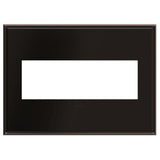 Adorne 3 Gang Cast Metal Wall Plate by Legrand Adorne, Finish: Oiled Rubbed Bronze, ,  | Casa Di Luce Lighting