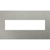 Adorne 4 Gang Cast Metal Wall Plate by Legrand Adorne, Finish: Brushed Stainless Steel, ,  | Casa Di Luce Lighting