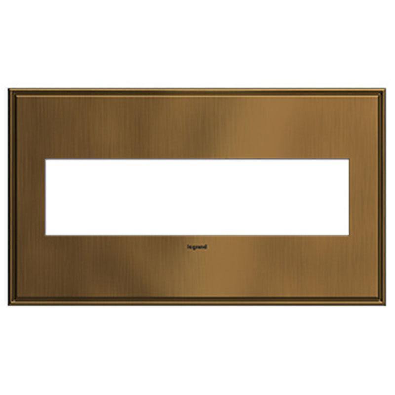Adorne 4 Gang Cast Metal Wall Plate by Legrand Adorne, Finish: Coffee-Legrand Adorne, ,  | Casa Di Luce Lighting
