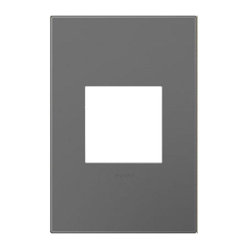 Adorne One Gang Screwless Wall Plate by Legrand Adorne, Color: Magnesium-Legrand Adorne, ,  | Casa Di Luce Lighting