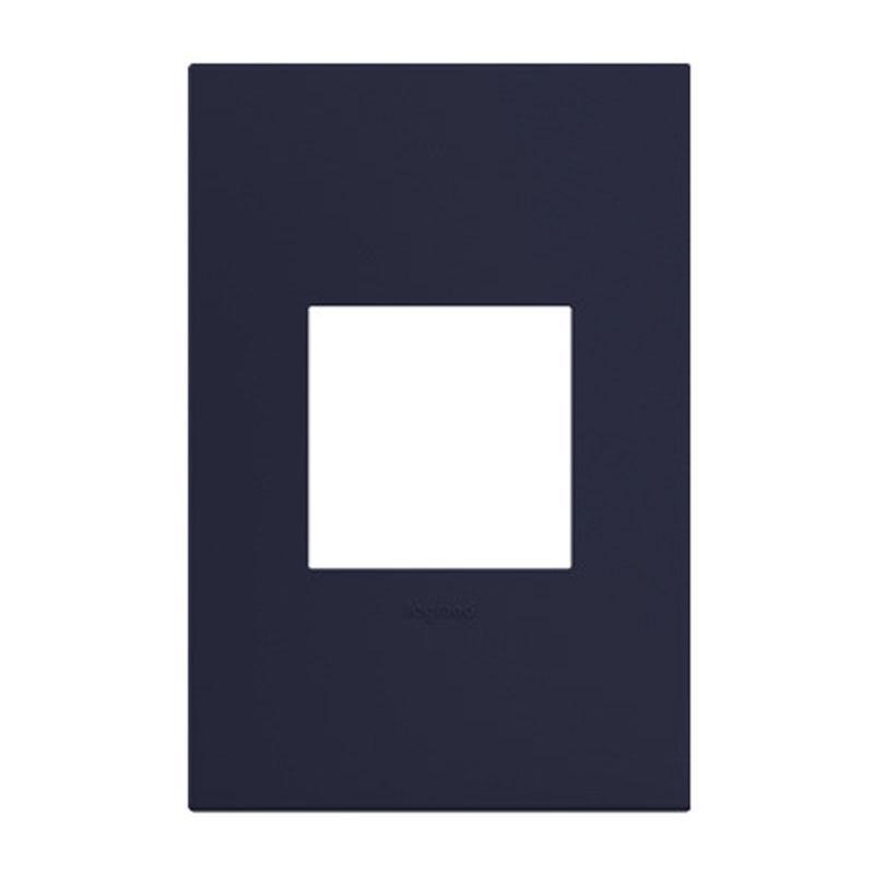 Adorne One Gang Screwless Wall Plate by Legrand Adorne, Color: Bleu Noir-Legrand Adorne, ,  | Casa Di Luce Lighting