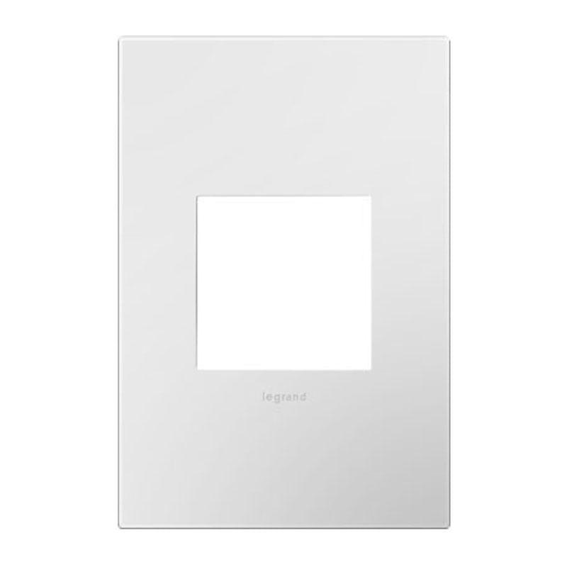Adorne One Gang Screwless Wall Plate by Legrand Adorne, Color: Gloss White, ,  | Casa Di Luce Lighting