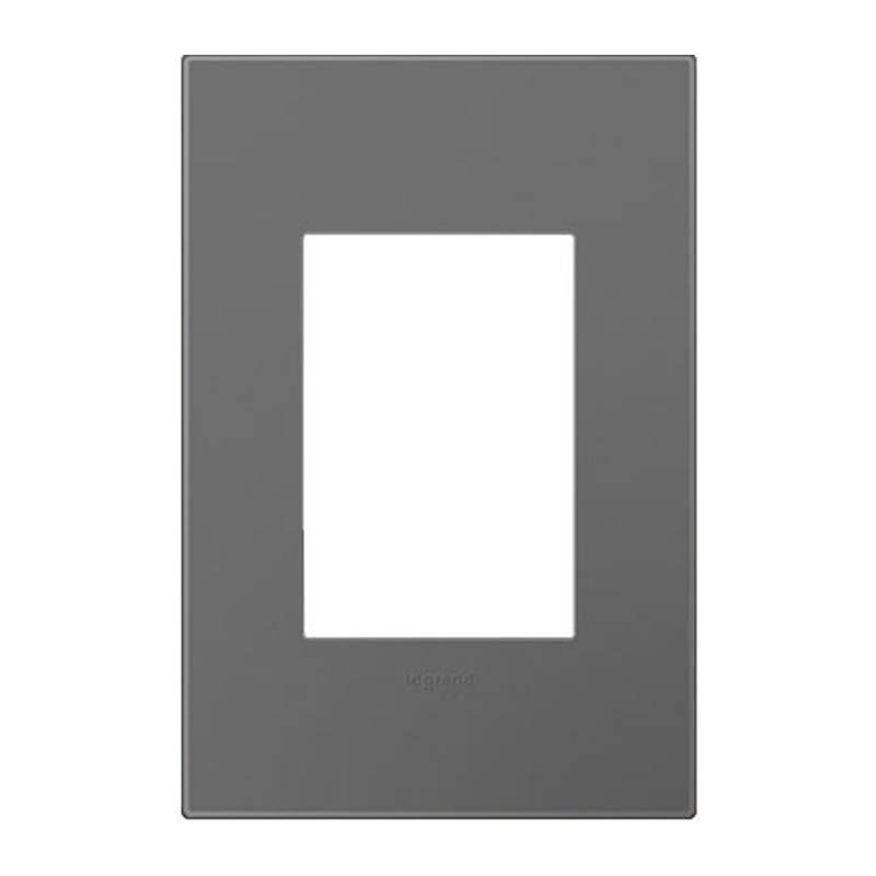 Adorne One-Gang-Plus Screwless Wall Plate by Legrand Adorne, Color: Magnesium-Legrand Adorne, ,  | Casa Di Luce Lighting