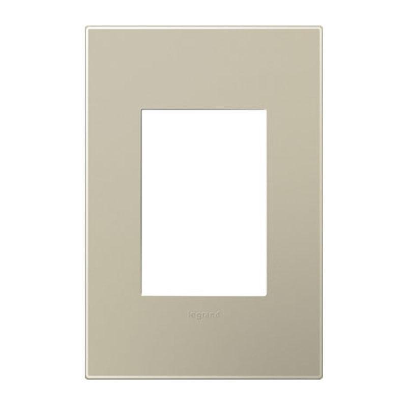 Adorne One-Gang-Plus Screwless Wall Plate by Legrand Adorne, Color: Titanium-Legrand Adorne, ,  | Casa Di Luce Lighting