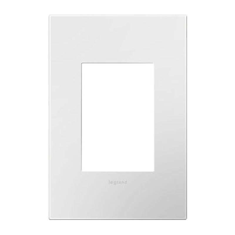 Adorne One-Gang-Plus Screwless Wall Plate by Legrand Adorne, Color: Gloss White On White-Legrand Adorne, ,  | Casa Di Luce Lighting