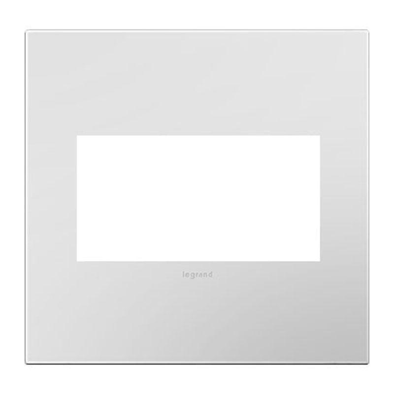 Adorne Two-Gang Screwless Wall Plate by Legrand Adorne, Color: Powder White-Legrand Adorne, ,  | Casa Di Luce Lighting