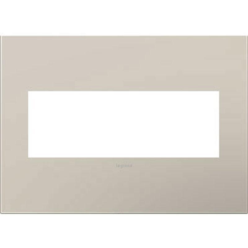 Adorne Three-Gang Screwless Wall Plate by Legrand Adorne, Color: Greige-Legrand Adorne, ,  | Casa Di Luce Lighting