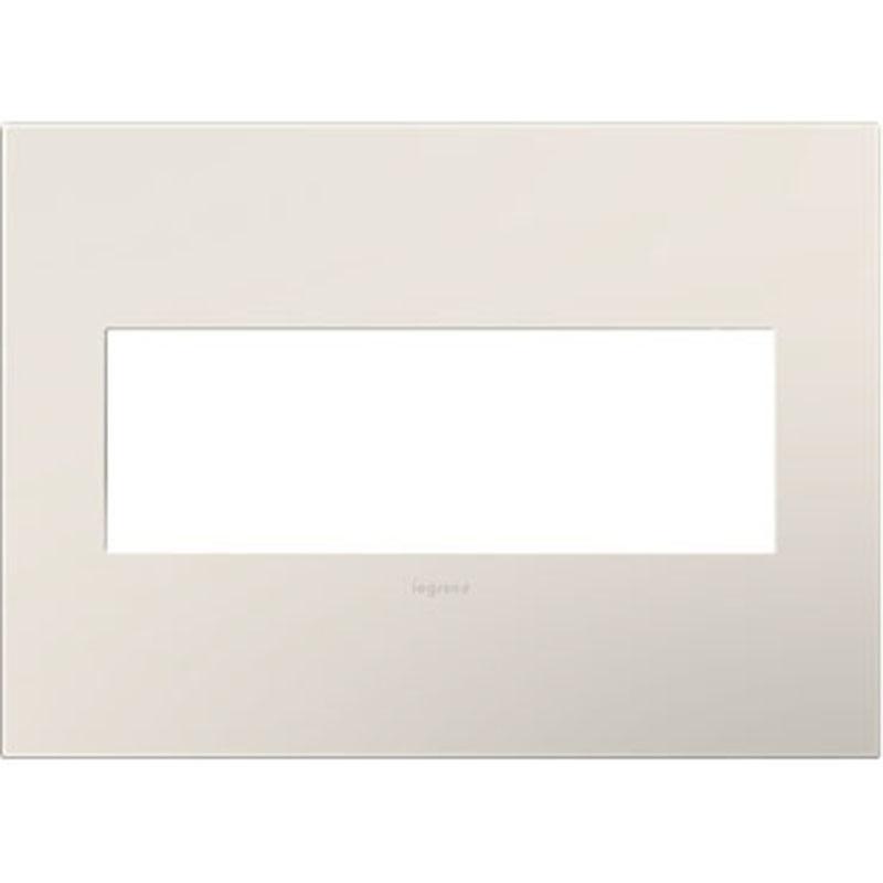 Adorne Three-Gang Screwless Wall Plate by Legrand Adorne, Color: Satin Light Almond-Legrand Adorne, ,  | Casa Di Luce Lighting