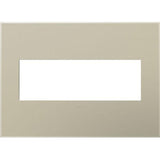Adorne Three-Gang Screwless Wall Plate by Legrand Adorne, Color: Titanium-Legrand Adorne, ,  | Casa Di Luce Lighting