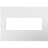Adorne Three-Gang Screwless Wall Plate by Legrand Adorne, Color: Gloss White, ,  | Casa Di Luce Lighting