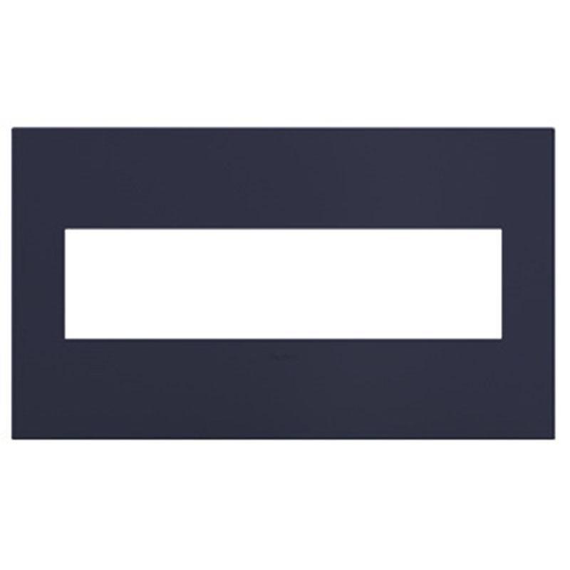 Adorne Four-Gang Screwless Wall Plate by Legrand Adorne, Color: Bleu Noir-Legrand Adorne, ,  | Casa Di Luce Lighting