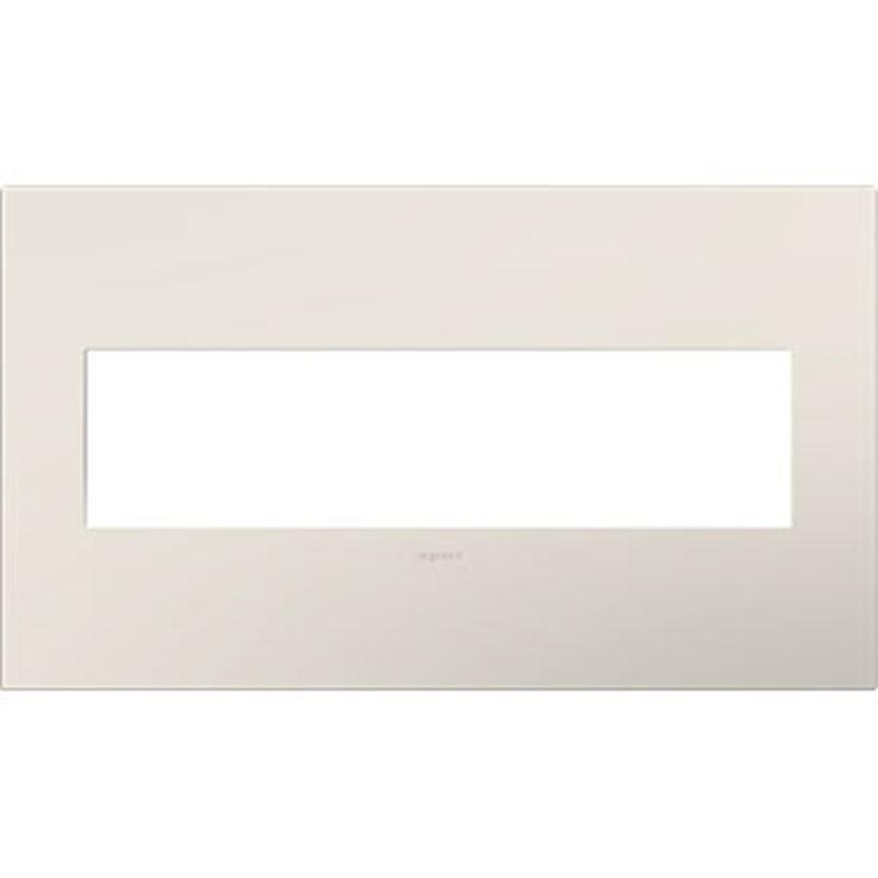 Adorne Four-Gang Screwless Wall Plate by Legrand Adorne, Color: Satin Light Almond-Legrand Adorne, ,  | Casa Di Luce Lighting