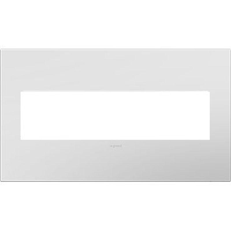Adorne Four-Gang Screwless Wall Plate by Legrand Adorne, Color: Powder White-Legrand Adorne, ,  | Casa Di Luce Lighting