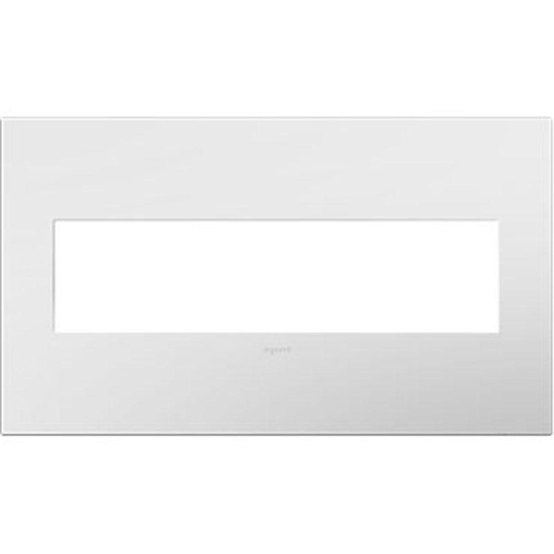Adorne Four-Gang Screwless Wall Plate by Legrand Adorne, Color: Gloss White, ,  | Casa Di Luce Lighting