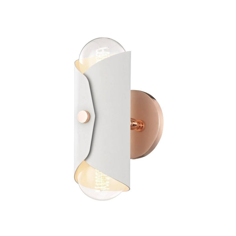 Immo Wall Sconce by Mitzi, Color: White, Finish: Polished Copper-Mitzi,  | Casa Di Luce Lighting