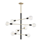 Astrid Chandelier by Mitzi, Finish: Aged Brass/Black-Mitzi, Number of Lights: 8,  | Casa Di Luce Lighting