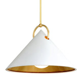 Charm Pendant by Corbett, Finish: White, Size: Large,  | Casa Di Luce Lighting