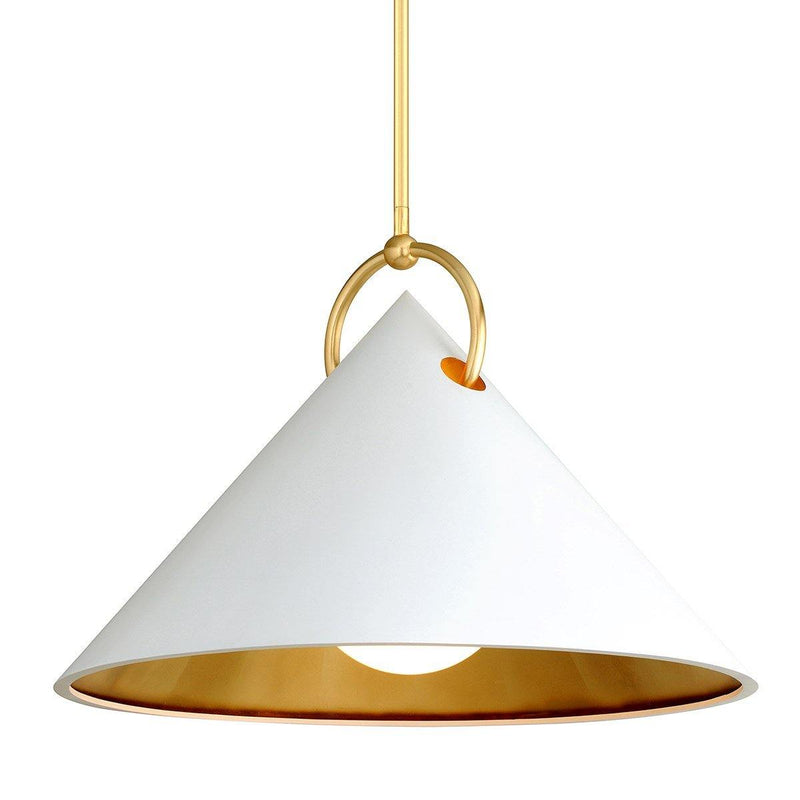 Charm Pendant by Corbett, Finish: White, Size: Large,  | Casa Di Luce Lighting