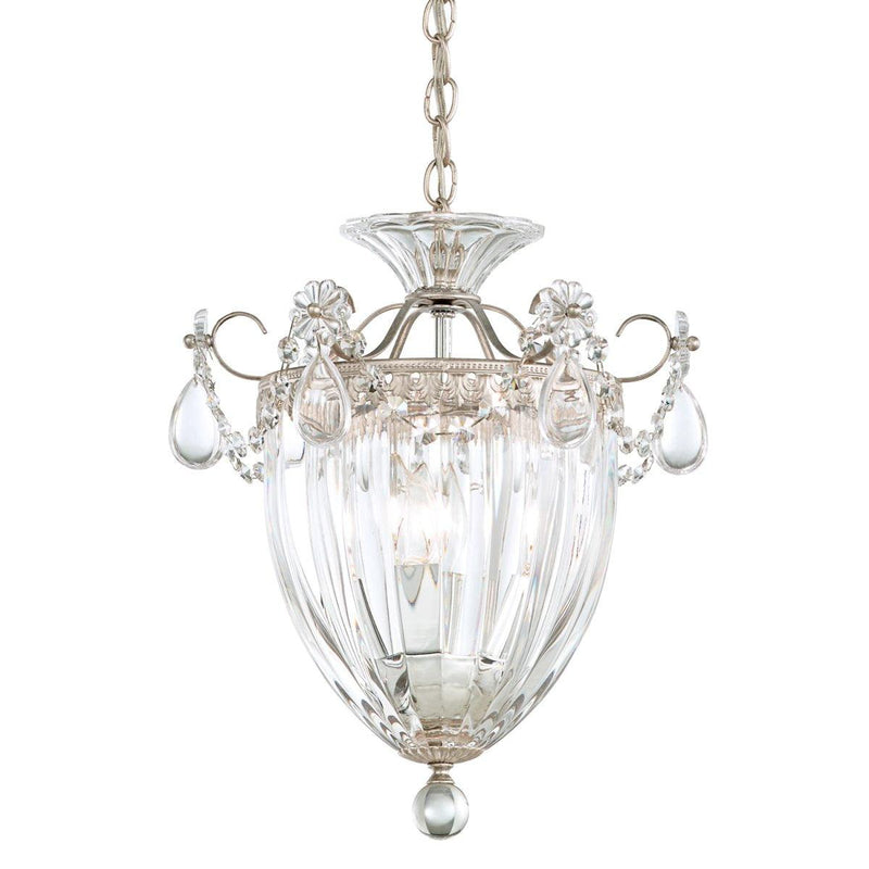 Bagatelle Pendant Light by Schonbek, Finish: Silver Antique-Schonbek, Size: Large, Crystal Color: Spectra-Schonbek | Casa Di Luce Lighting