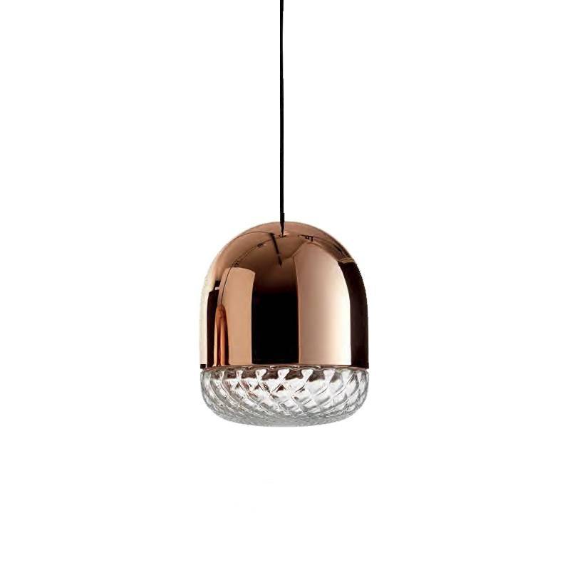 Balloton Pendant by MM Lampadari, Color: Smoked Balloton, Finish: Glossy Copper, Size: Mini | Casa Di Luce Lighting