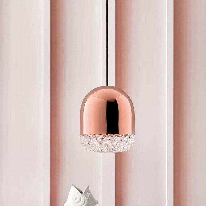 Balloton Pendant by MM Lampadari, Color: Smooth Glass, Finish: Brass Polished, Size: Mini | Casa Di Luce Lighting