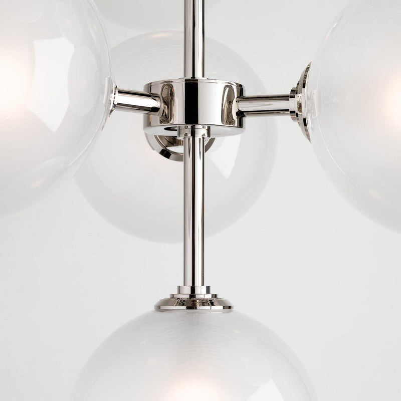 Ashleigh Chandelier by Mitzi, Finish: Brass Aged, Nickel Polished, ,  | Casa Di Luce Lighting