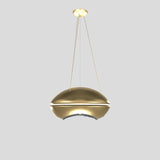 Blink S60 Pendant by Masiero, Finish: Matt White, Gold Leaf, Crystal: Cut Crystal, Crystals From Swarovski,  | Casa Di Luce Lighting