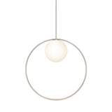 Bola Halo LED Pendant by Pablo, Finish: Gold Rose, Size: 22 Inch,  | Casa Di Luce Lighting