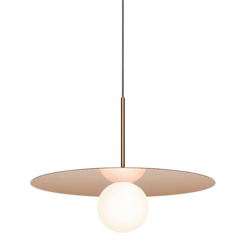 Bola Disc Pendant by Pablo, Finish: Gold Rose, Size: Small,  | Casa Di Luce Lighting