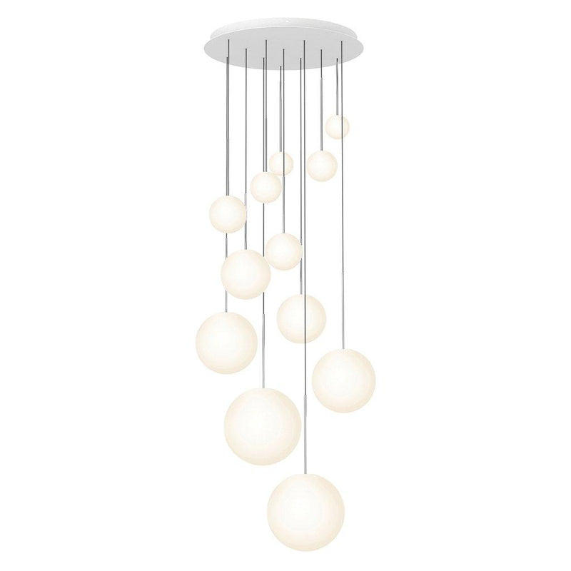 Bola Sphere Option 1 Chandelier by Pablo, Finish: Chrome, Number of Lights: 12-Light,  | Casa Di Luce Lighting