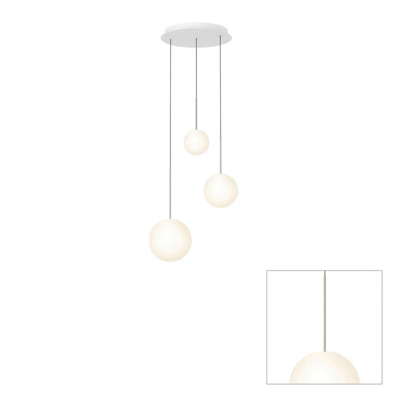 Bola Sphere Option 2 Chandelier by Pablo, Finish: Brass, Number of Lights: 3-Light,  | Casa Di Luce Lighting