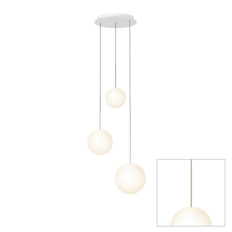 Bola Sphere Option 3 Chandelier by Pablo, Finish: Brass, ,  | Casa Di Luce Lighting
