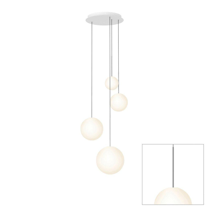 Bola Sphere Option 2 Chandelier by Pablo, Finish: Gunmetal, Number of Lights: 4-Light,  | Casa Di Luce Lighting