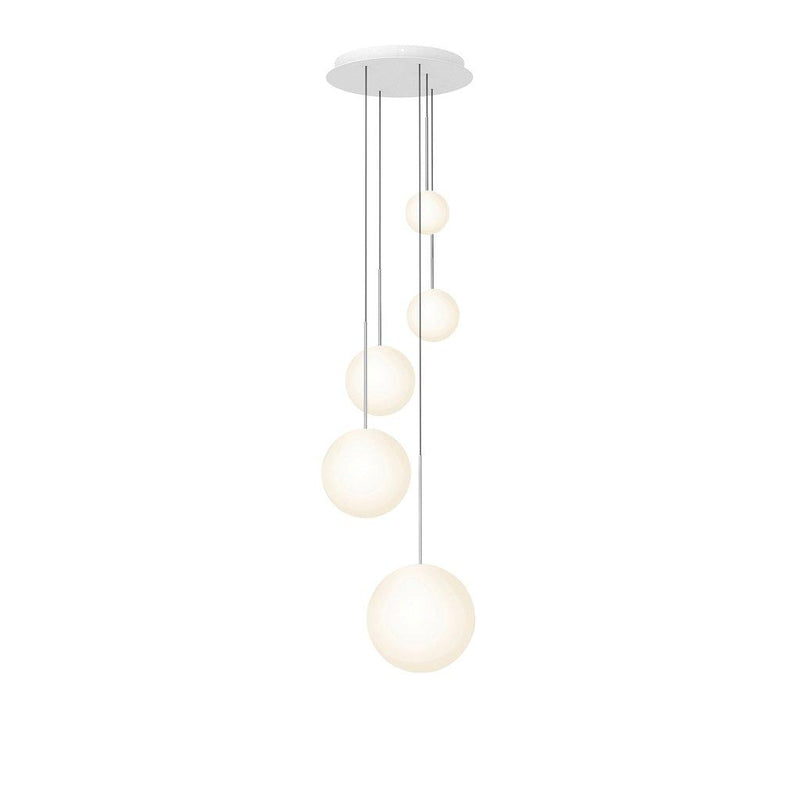 Bola Sphere Option 2 Chandelier by Pablo, Finish: Chrome, Number of Lights: 5-Light,  | Casa Di Luce Lighting