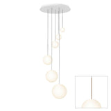 Bola Sphere Option 1 Chandelier by Pablo, Finish: Rose Gold, Number of Lights: 6-Light,  | Casa Di Luce Lighting