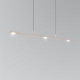 Brevis LED Linear Pendant by Cerno, Finish: Aluminum Brushed, Color Temperature: 2700K, Size: Large | Casa Di Luce Lighting
