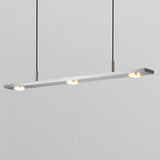 Brevis LED Linear Pendant by Cerno, Finish: Aluminum Brushed, Color Temperature: 3500K, Size: Small | Casa Di Luce Lighting