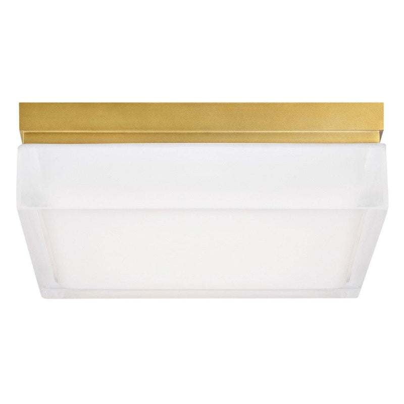 Boxie Large Ceiling Light by Tech Lighting, Finish: Brass Aged, Light Option: 120 Volt LED, Color Temperature: 2700K | Casa Di Luce Lighting
