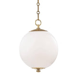 Aged Brass Sphere No.1 Pendant by Hudson Valley Lighting